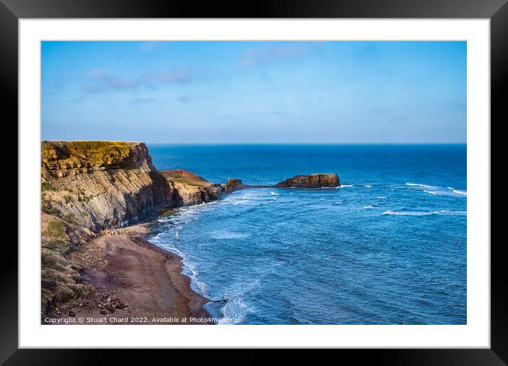 North Yorkshire Coastline Framed Mounted Print by Travel and Pixels 