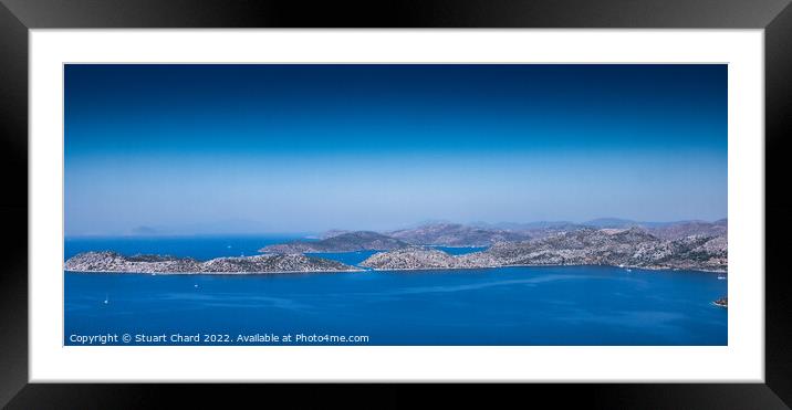 Mediterranean Coastline Framed Mounted Print by Travel and Pixels 