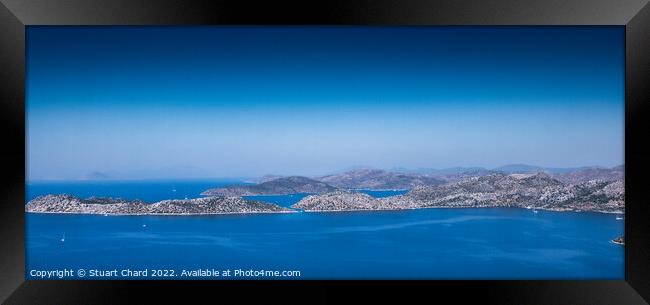Mediterranean Coastline Framed Print by Travel and Pixels 