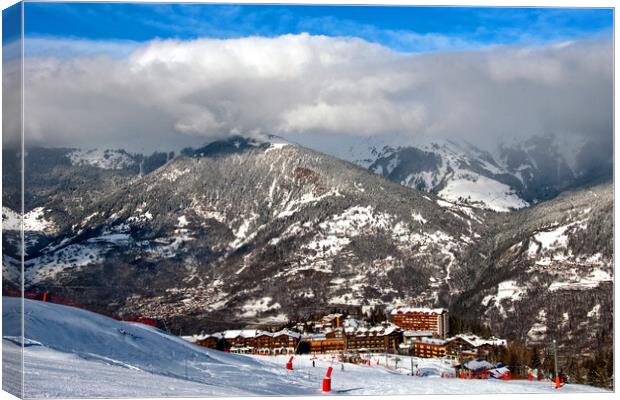 Courchevel Moriond 1650 3 Valleys French Alps France Canvas Print by Andy Evans Photos