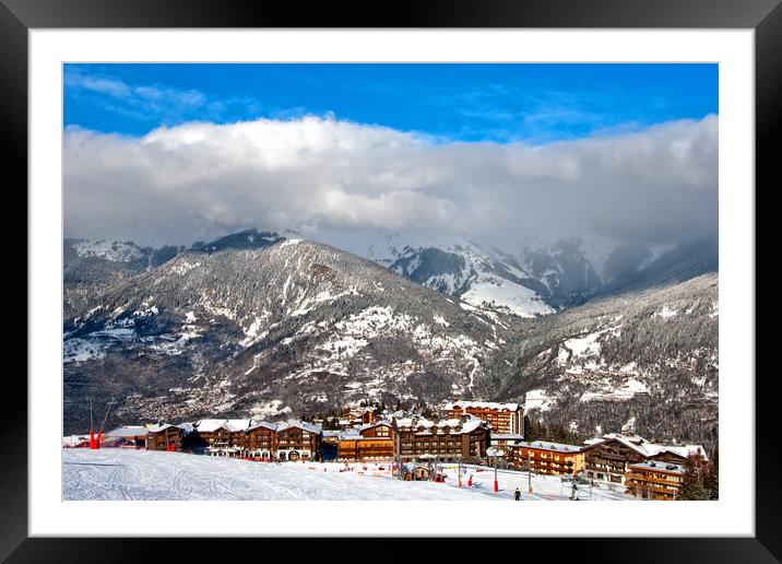 Courchevel Moriond 1650 3 Valleys French Alps France Framed Mounted Print by Andy Evans Photos