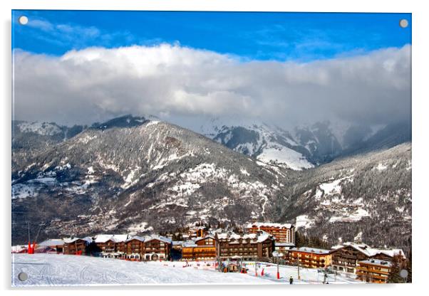 Courchevel Moriond 1650 3 Valleys French Alps France Acrylic by Andy Evans Photos