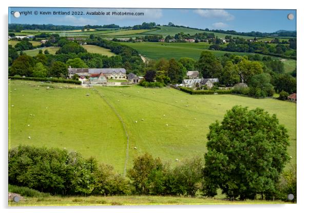 Dorset countryside Acrylic by Kevin Britland