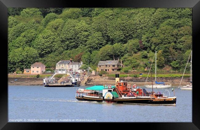 Kingswear Castle Paddle Steamer Framed Print by Stephen Hamer