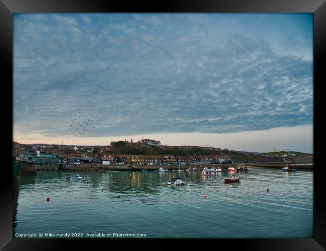 Folkestone Harbour, Seafront and bridge Framed Print by Mike Hardy