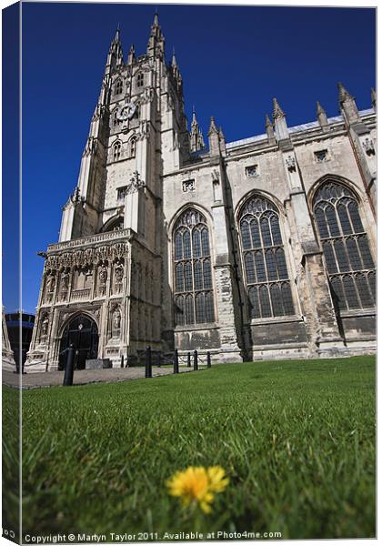 Canterbury Cathedral Canvas Print by Martyn Taylor