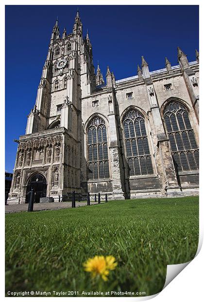 Canterbury Cathedral Print by Martyn Taylor