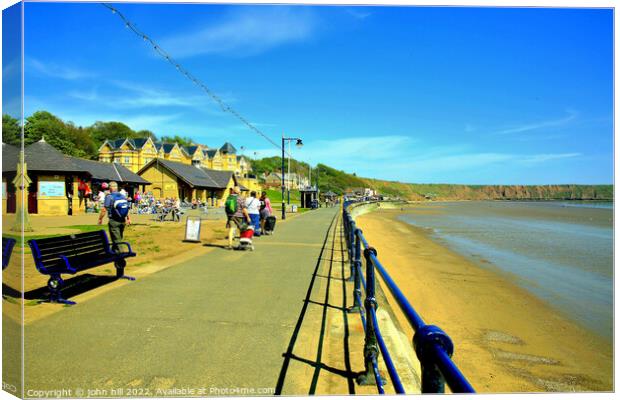 Filey seafront, Yorkshire. Canvas Print by john hill