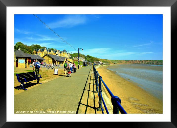 Filey seafront, Yorkshire. Framed Mounted Print by john hill