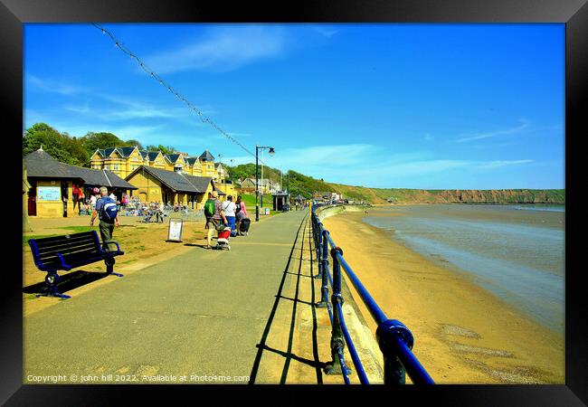Filey seafront, Yorkshire. Framed Print by john hill