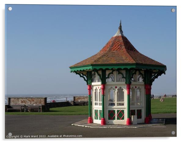 Bexhill Seafront Shelter. Acrylic by Mark Ward