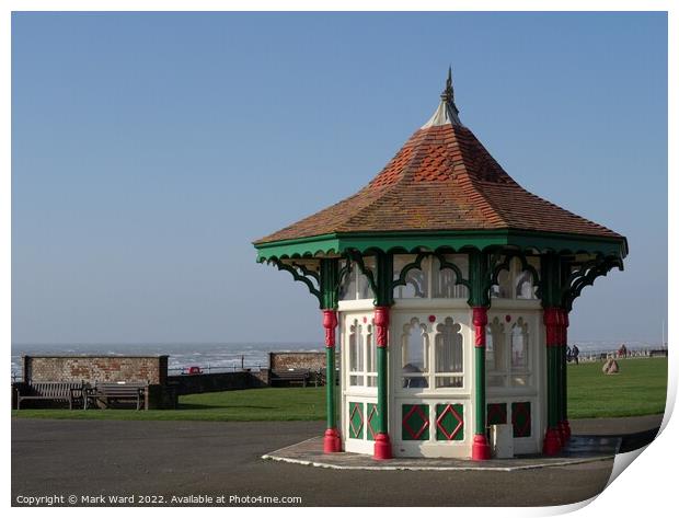 Bexhill Seafront Shelter. Print by Mark Ward