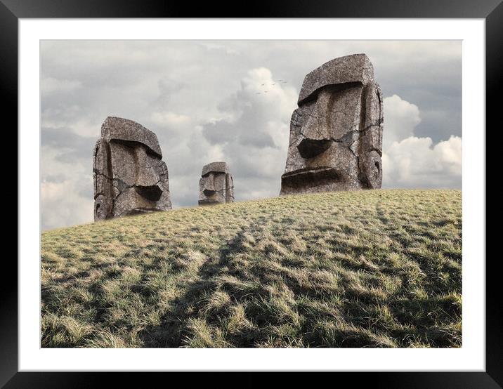 Monoliths Framed Mounted Print by Dave Urwin
