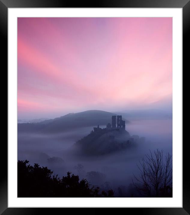 Pastels at Dawn - Portrait Framed Mounted Print by David Neighbour