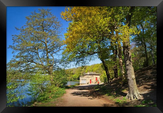 Newmillerdam Boat House Framed Print by Darren Galpin