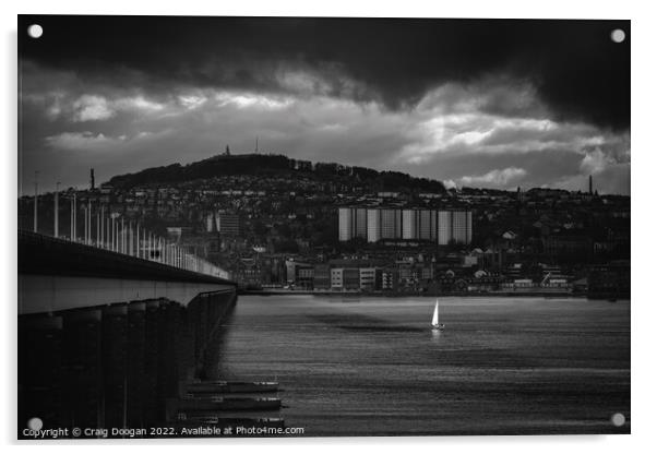 Tay Sailboat - Dundee Acrylic by Craig Doogan