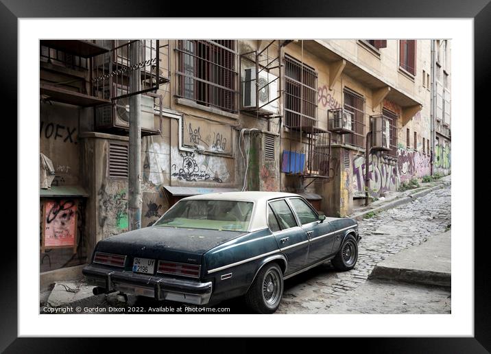 Dusty Pontiac Ventura - Istanbul Framed Mounted Print by Gordon Dixon