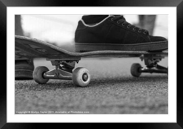 Skateboard Framed Mounted Print by Martyn Taylor