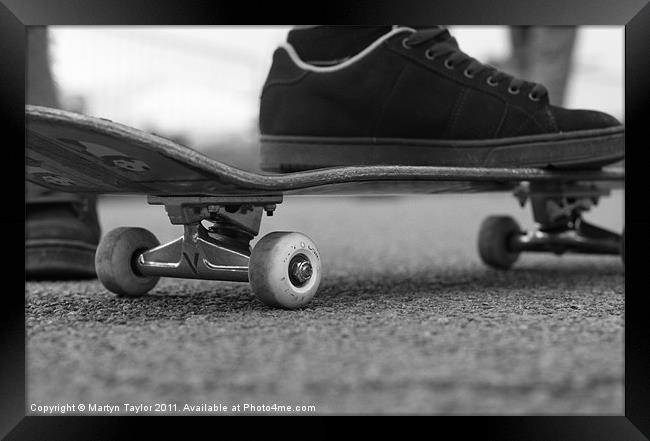 Skateboard Framed Print by Martyn Taylor