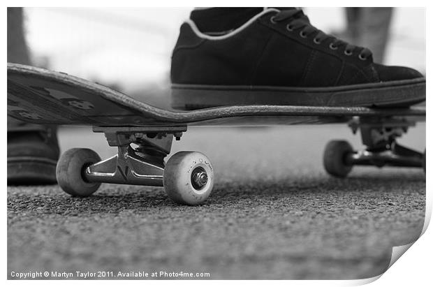 Skateboard Print by Martyn Taylor