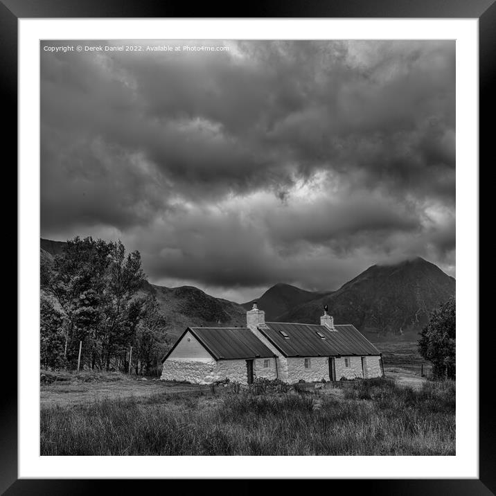 Black Rock Cottage, Glencoe, Scotland Framed Mounted Print by Derek Daniel