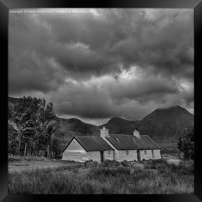Black Rock Cottage, Glencoe, Scotland Framed Print by Derek Daniel
