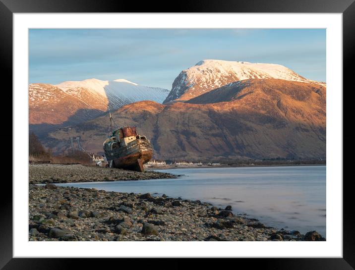 Ben Nevis sunset  Framed Mounted Print by Anthony McGeever