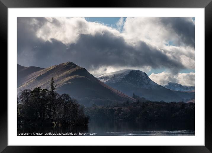 Derwentwater, Lake District Framed Mounted Print by Gavin Liddle