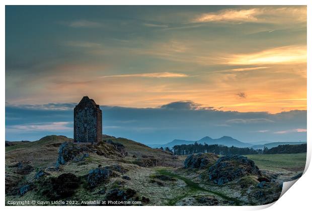 Smailholm Tower Print by Gavin Liddle
