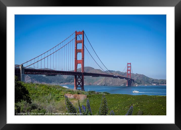 Golden Gate Bridge Framed Mounted Print by Chris North