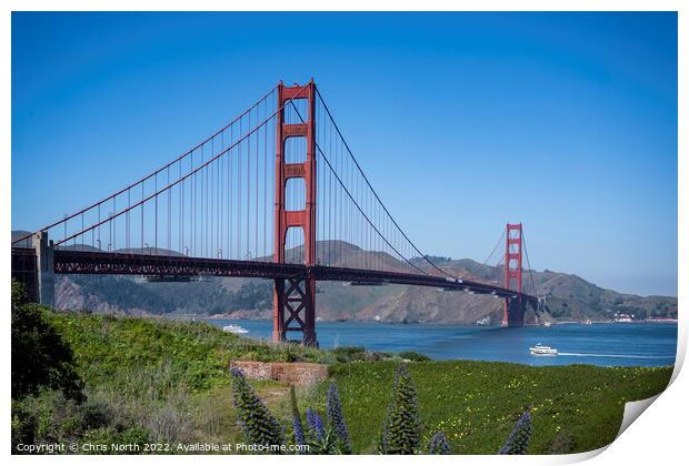 Golden Gate Bridge Print by Chris North