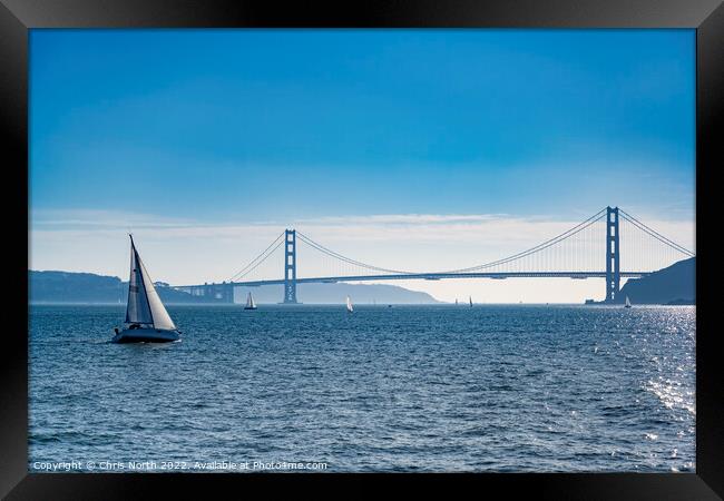 The Golden Gate Bridge Framed Print by Chris North