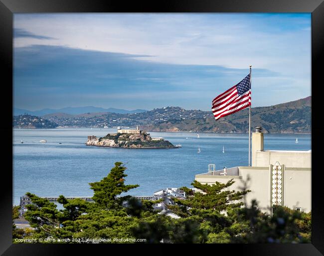 Alcatraz, the Rock. Framed Print by Chris North