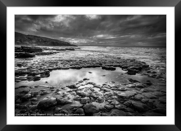 Dunraven Bay, Southerndown Framed Mounted Print by Heidi Stewart