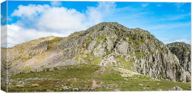 Crinkle Crags, Lake District Canvas Print by Keith Douglas