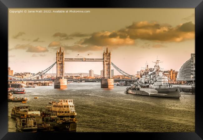 London Bridge Framed Print by Janie Pratt