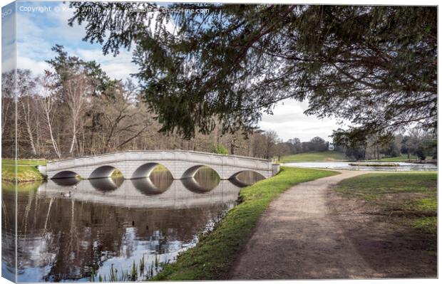 Walk through Painshill Park Canvas Print by Kevin White