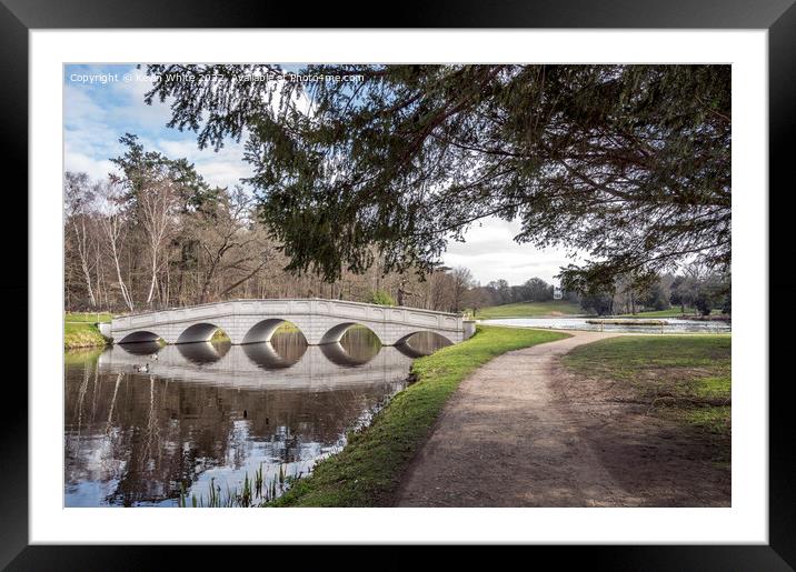 Walk through Painshill Park Framed Mounted Print by Kevin White