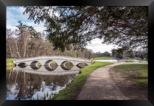 Walk through Painshill Park Framed Print by Kevin White