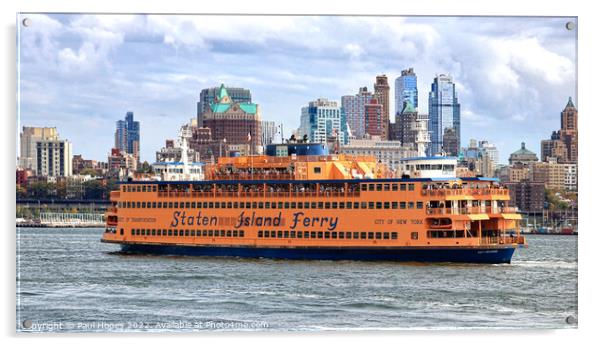 Staten Island Ferry Acrylic by Paul Hopes