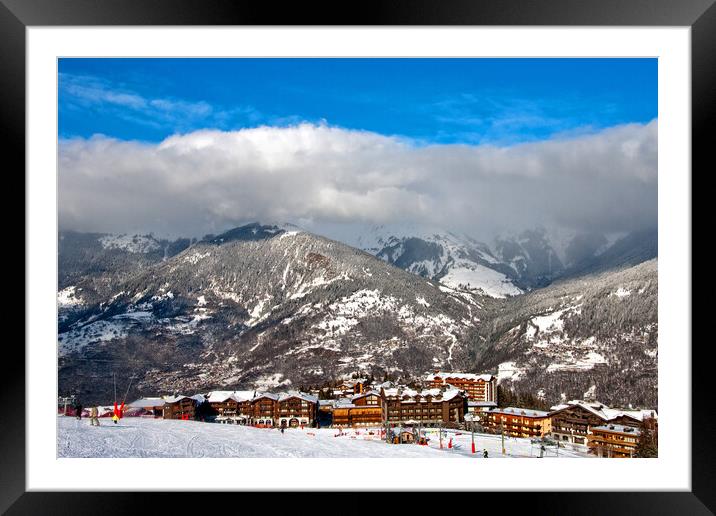 Majestic Winter Wonderland in Courchevel Moriond Framed Mounted Print by Andy Evans Photos