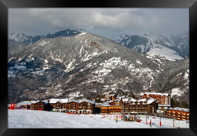 Courchevel Moriond 1650 3 Valleys French Alps France Framed Print by Andy Evans Photos