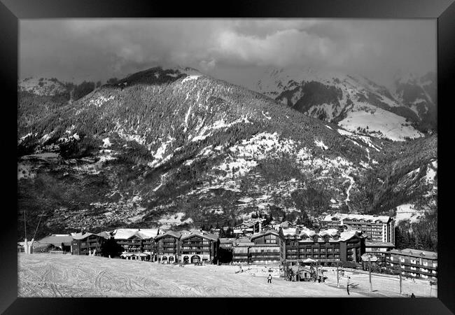 Courchevel Moriond 1650 3 Valleys French Alps France Framed Print by Andy Evans Photos