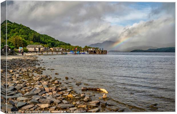 Luss, on the west bank of Loch Lomond Canvas Print by Chris Drabble