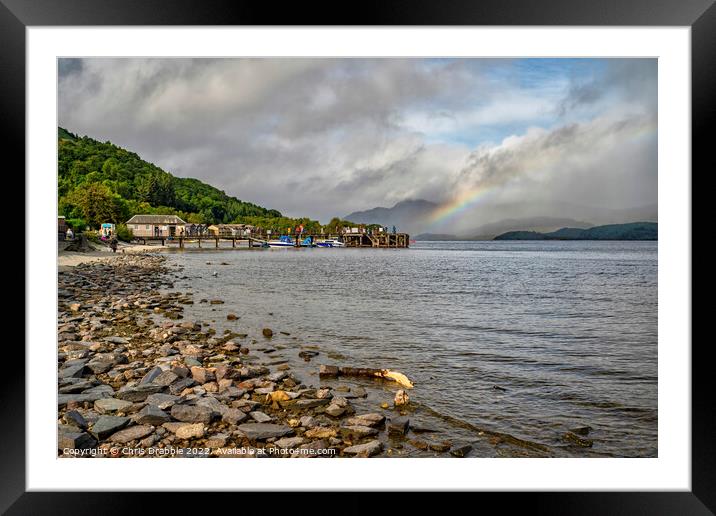 Luss, on the west bank of Loch Lomond Framed Mounted Print by Chris Drabble