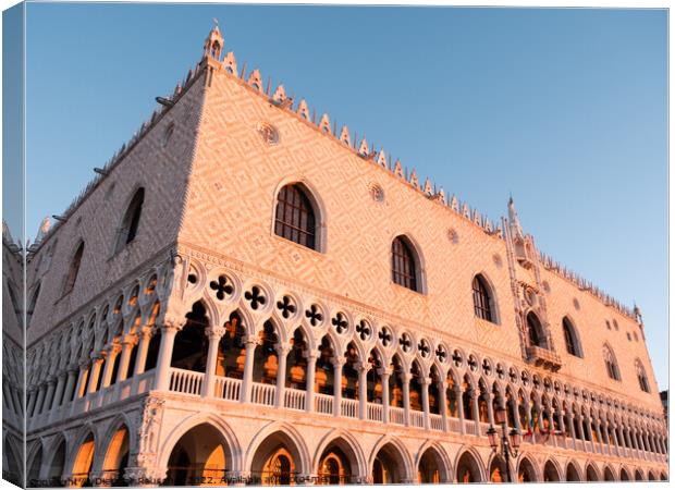 Doge's Palace in Venice, Italy Canvas Print by Dietmar Rauscher