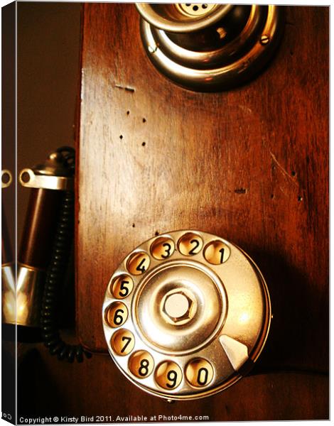 Telephone Canvas Print by Kirsty Bird
