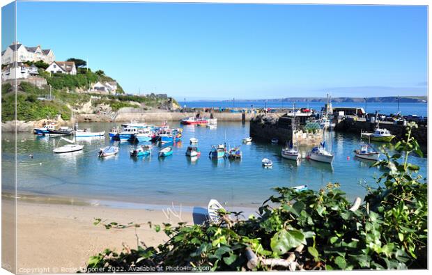 Newquay Harbour in Cornwall Canvas Print by Rosie Spooner
