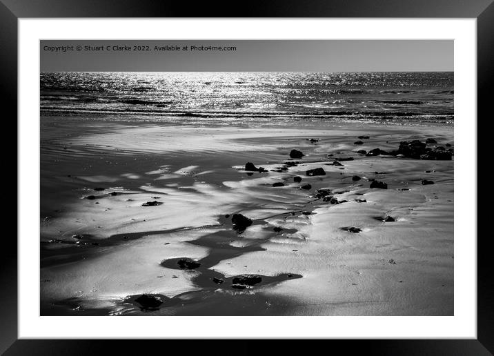 Low tide Framed Mounted Print by Stuart C Clarke