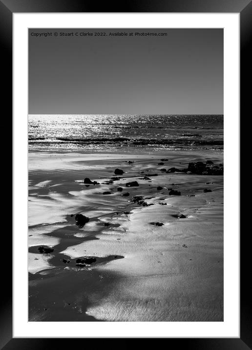 Low tide Framed Mounted Print by Stuart C Clarke